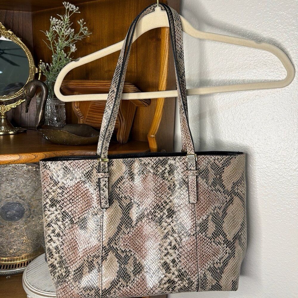 Antonio Melani Snake Print Tote Bag